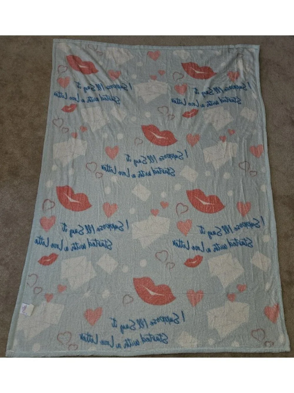 Netflix Jay Franco Fleece Blanket Throw 45x60 Blue To All Boys I've Loved Before